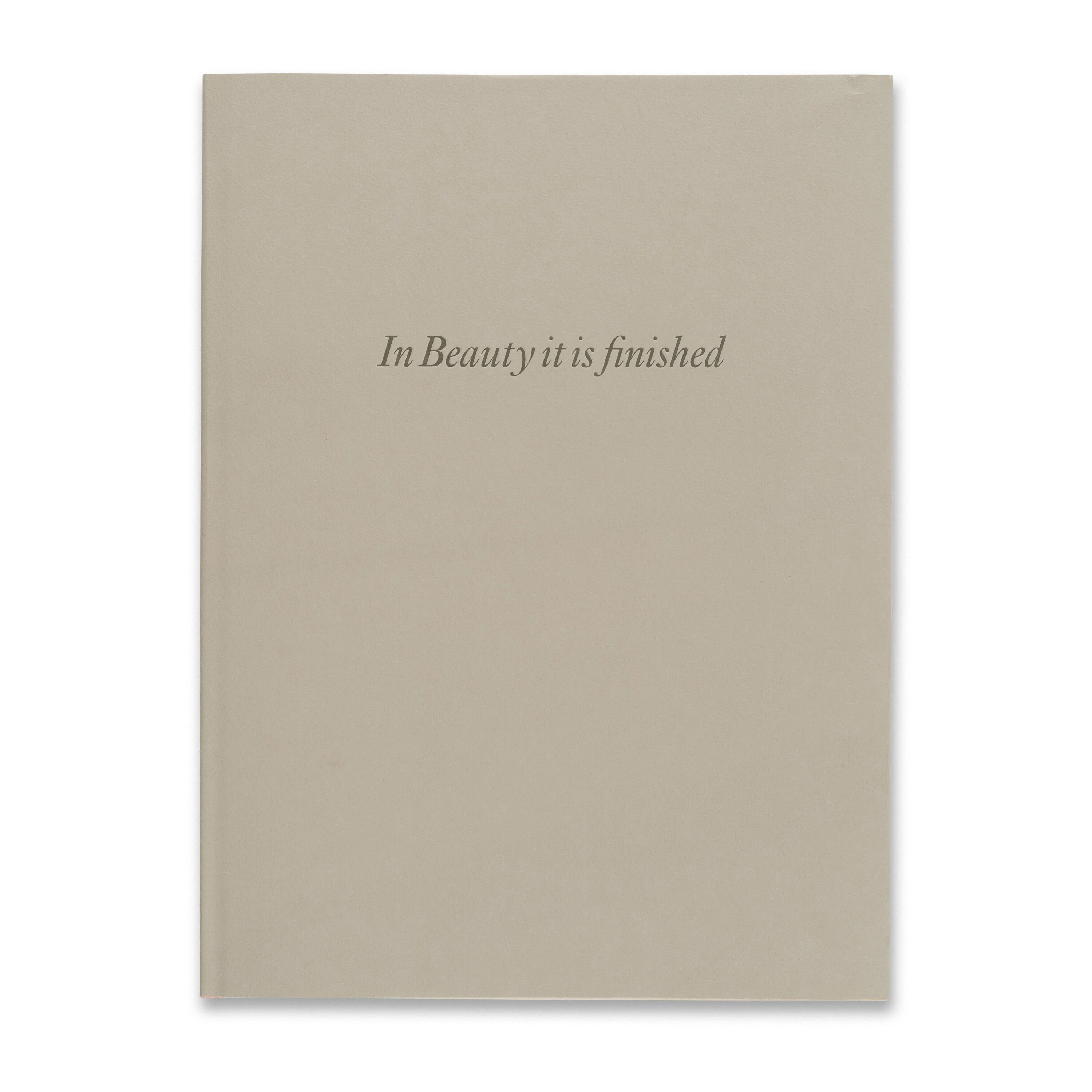 Cy Twombly: In beauty it is finished